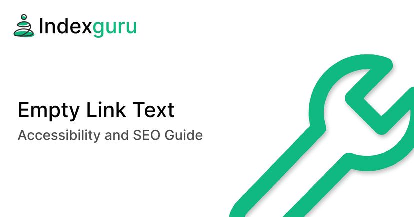 Empty Link Text: Accessibility and SEO Guide